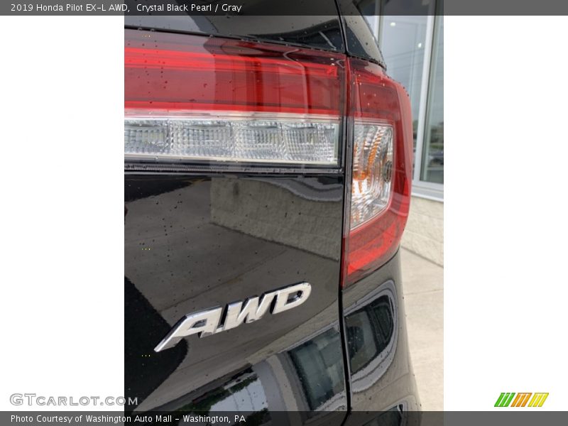 Crystal Black Pearl / Gray 2019 Honda Pilot EX-L AWD