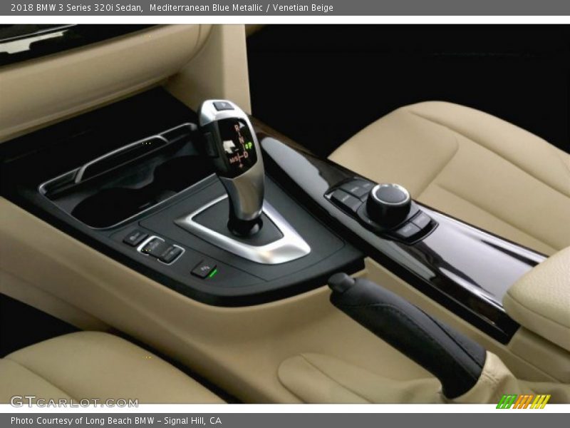 Mediterranean Blue Metallic / Venetian Beige 2018 BMW 3 Series 320i Sedan