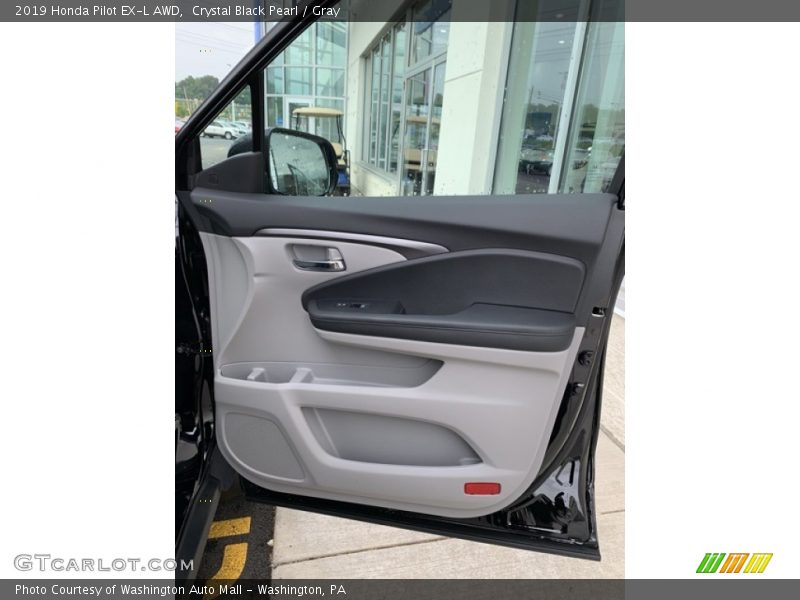 Crystal Black Pearl / Gray 2019 Honda Pilot EX-L AWD
