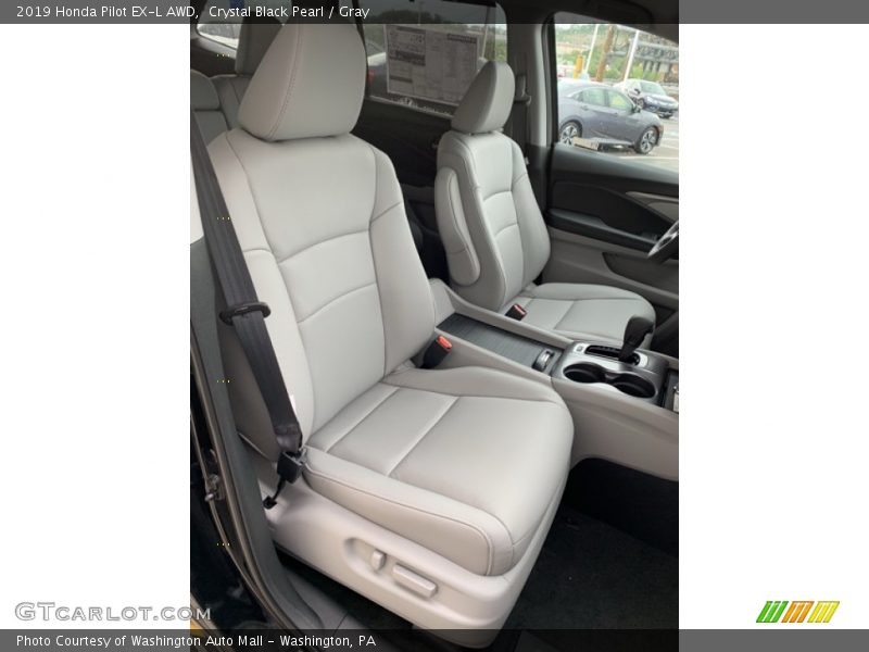 Crystal Black Pearl / Gray 2019 Honda Pilot EX-L AWD