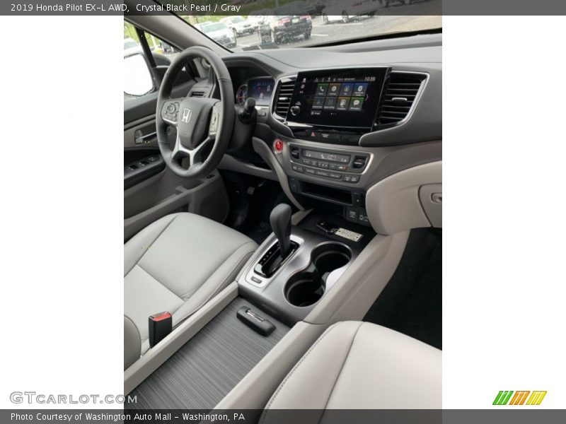 Crystal Black Pearl / Gray 2019 Honda Pilot EX-L AWD
