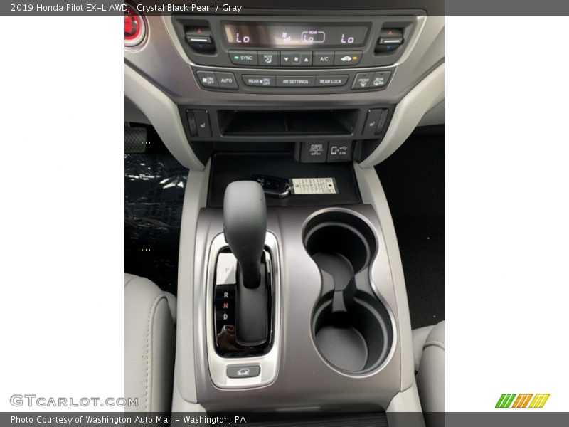 Crystal Black Pearl / Gray 2019 Honda Pilot EX-L AWD