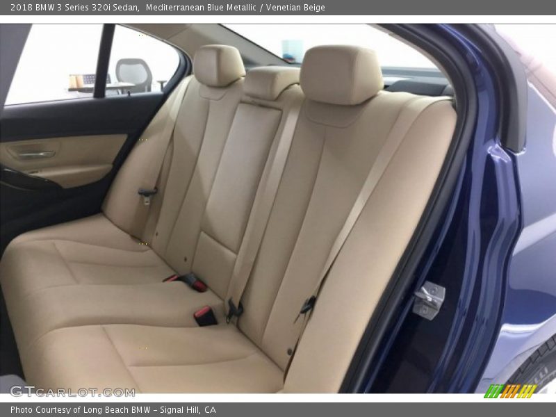 Mediterranean Blue Metallic / Venetian Beige 2018 BMW 3 Series 320i Sedan