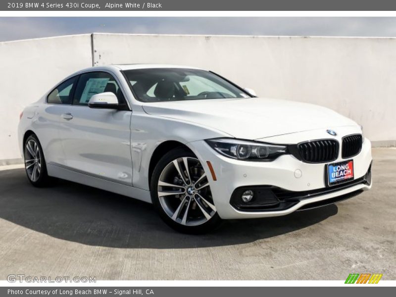 Alpine White / Black 2019 BMW 4 Series 430i Coupe