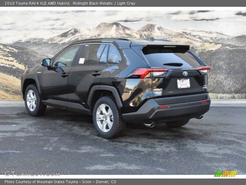 Midnight Black Metallic / Light Gray 2019 Toyota RAV4 XLE AWD Hybrid