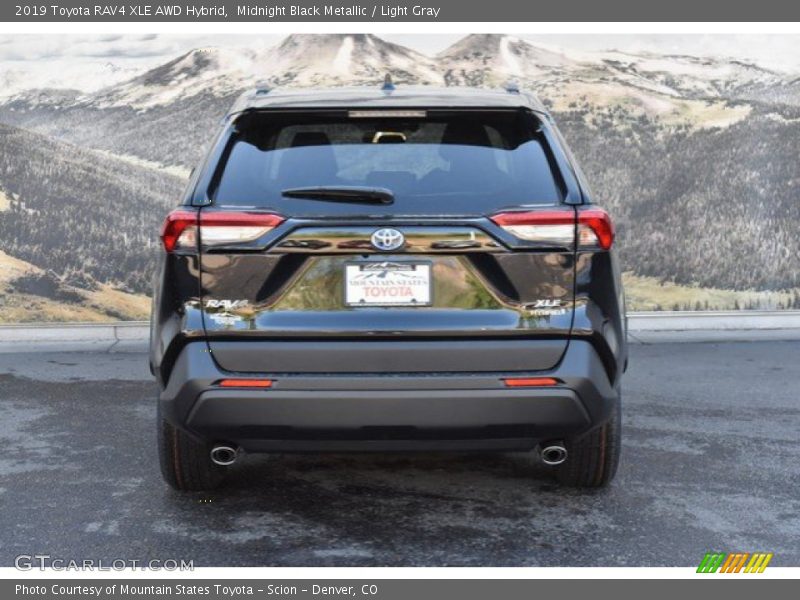 Midnight Black Metallic / Light Gray 2019 Toyota RAV4 XLE AWD Hybrid