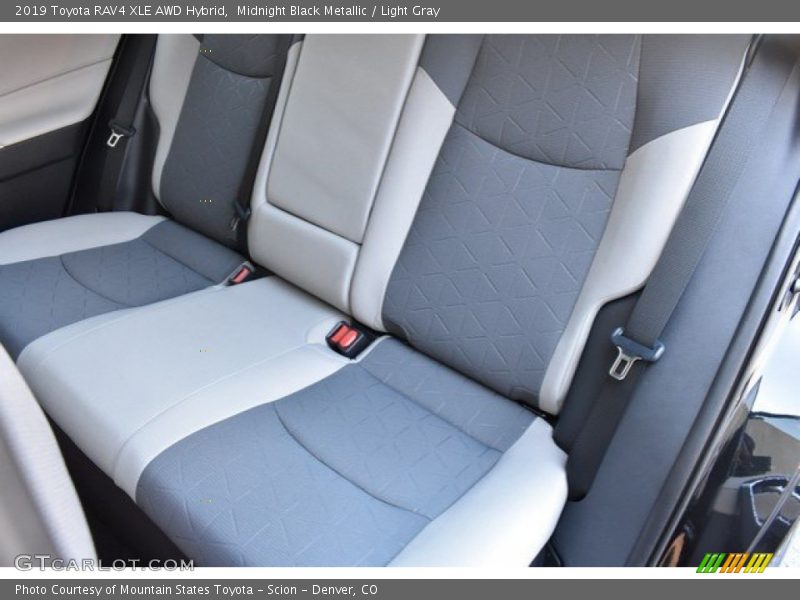Midnight Black Metallic / Light Gray 2019 Toyota RAV4 XLE AWD Hybrid