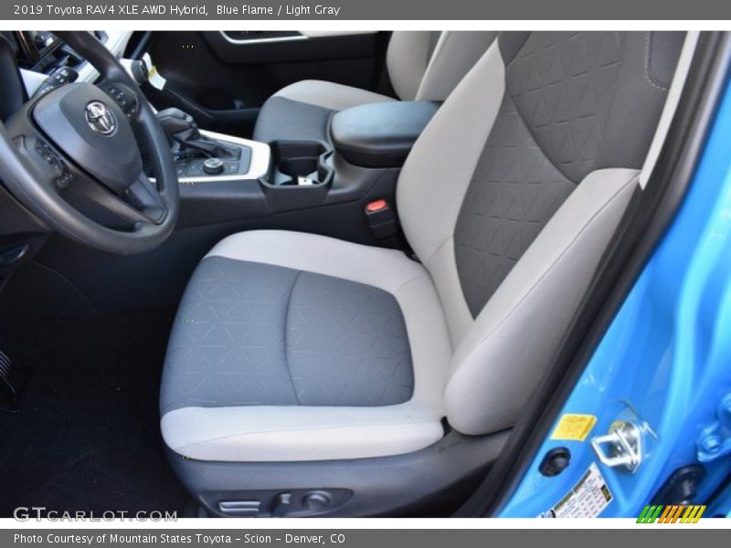 Blue Flame / Light Gray 2019 Toyota RAV4 XLE AWD Hybrid