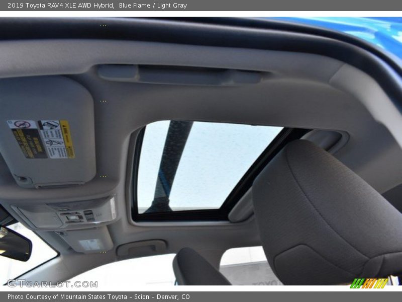 Blue Flame / Light Gray 2019 Toyota RAV4 XLE AWD Hybrid