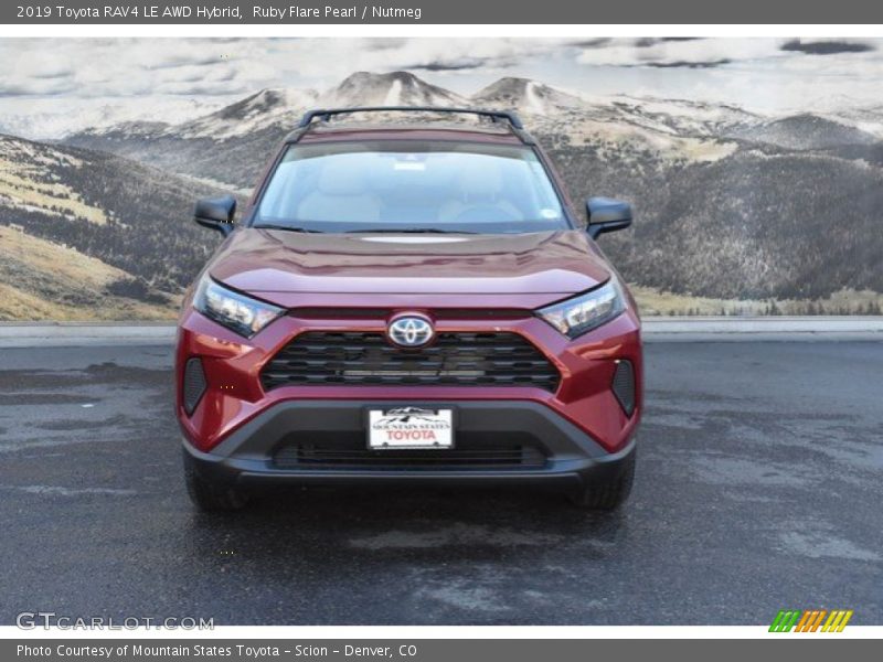 Ruby Flare Pearl / Nutmeg 2019 Toyota RAV4 LE AWD Hybrid