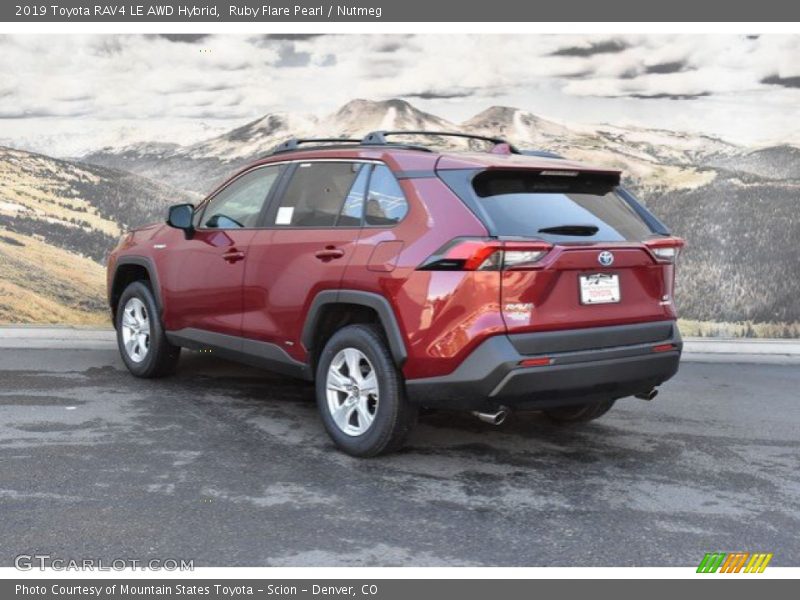 Ruby Flare Pearl / Nutmeg 2019 Toyota RAV4 LE AWD Hybrid