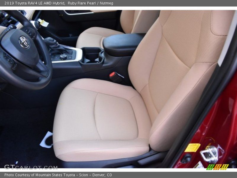 Ruby Flare Pearl / Nutmeg 2019 Toyota RAV4 LE AWD Hybrid