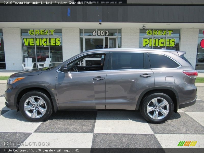 Predawn Gray Mica / Ash 2016 Toyota Highlander Limited