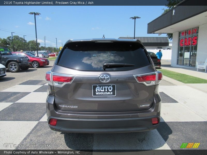 Predawn Gray Mica / Ash 2016 Toyota Highlander Limited