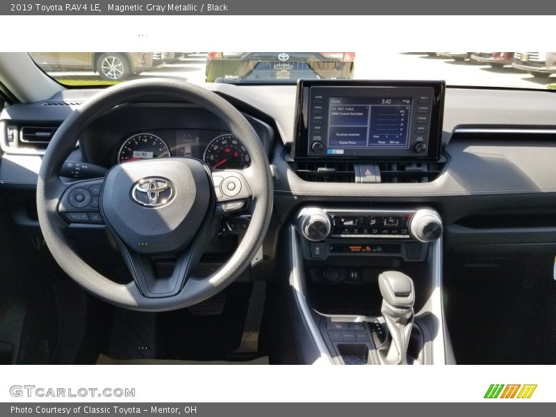 Magnetic Gray Metallic / Black 2019 Toyota RAV4 LE