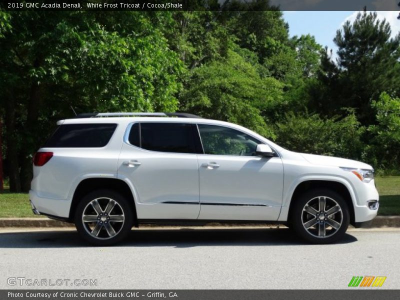 White Frost Tricoat / Cocoa/Shale 2019 GMC Acadia Denali