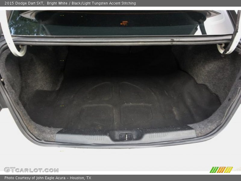 Bright White / Black/Light Tungsten Accent Stitching 2015 Dodge Dart SXT