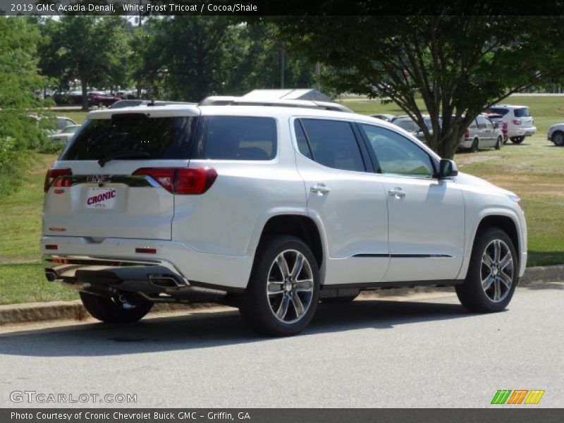 White Frost Tricoat / Cocoa/Shale 2019 GMC Acadia Denali