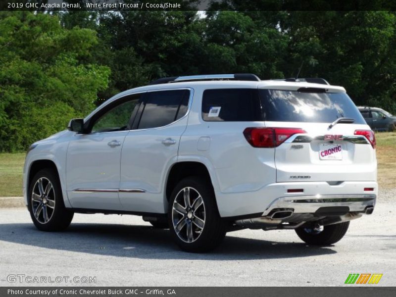 White Frost Tricoat / Cocoa/Shale 2019 GMC Acadia Denali