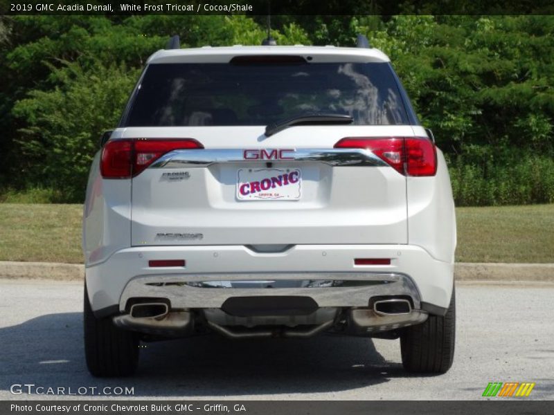 White Frost Tricoat / Cocoa/Shale 2019 GMC Acadia Denali