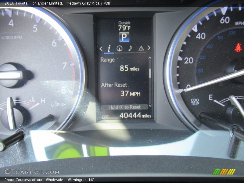 Predawn Gray Mica / Ash 2016 Toyota Highlander Limited