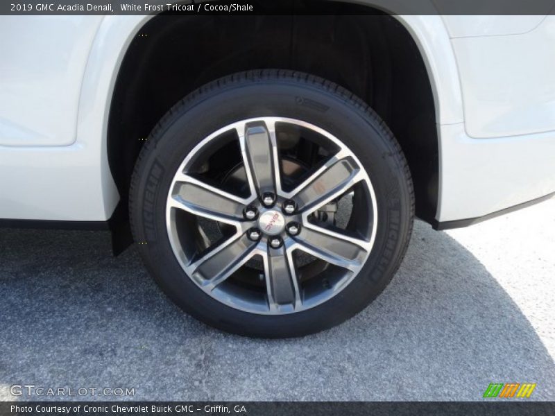 White Frost Tricoat / Cocoa/Shale 2019 GMC Acadia Denali