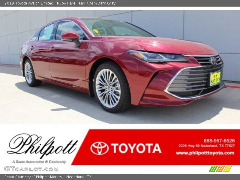 Ruby Flare Pearl / Ash/Dark Gray 2019 Toyota Avalon Limited