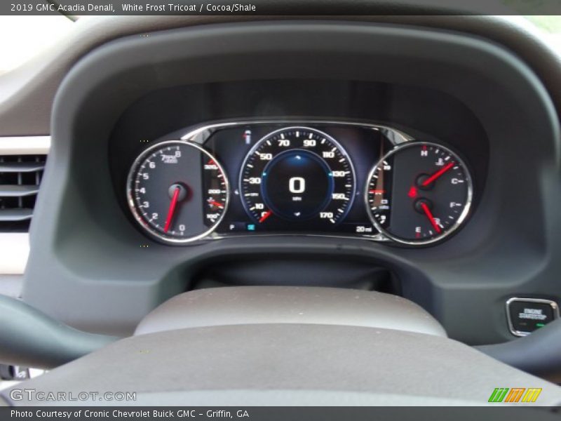 White Frost Tricoat / Cocoa/Shale 2019 GMC Acadia Denali