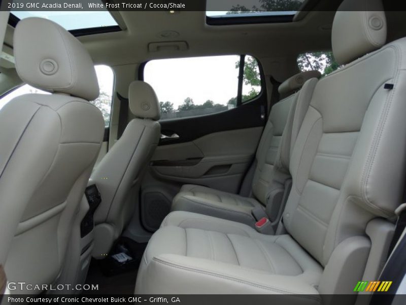 White Frost Tricoat / Cocoa/Shale 2019 GMC Acadia Denali