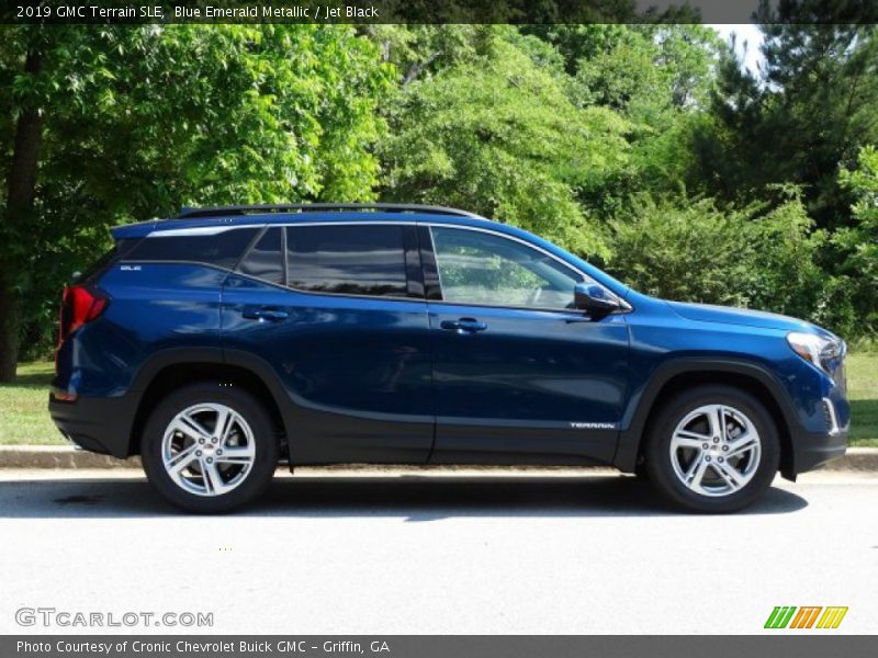 Blue Emerald Metallic / Jet Black 2019 GMC Terrain SLE