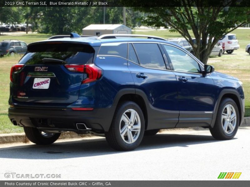 Blue Emerald Metallic / Jet Black 2019 GMC Terrain SLE