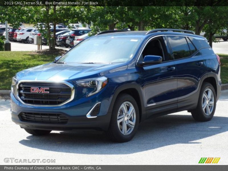 Blue Emerald Metallic / Jet Black 2019 GMC Terrain SLE