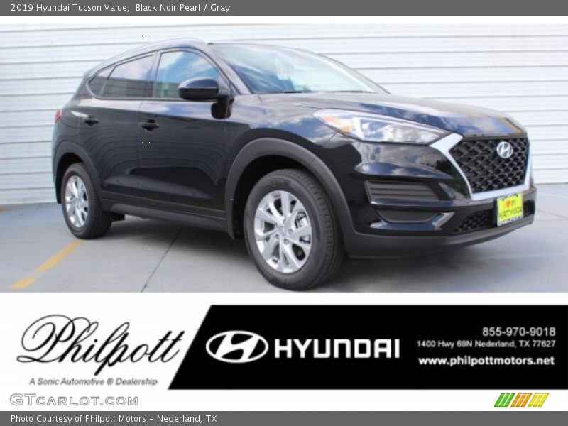 Black Noir Pearl / Gray 2019 Hyundai Tucson Value
