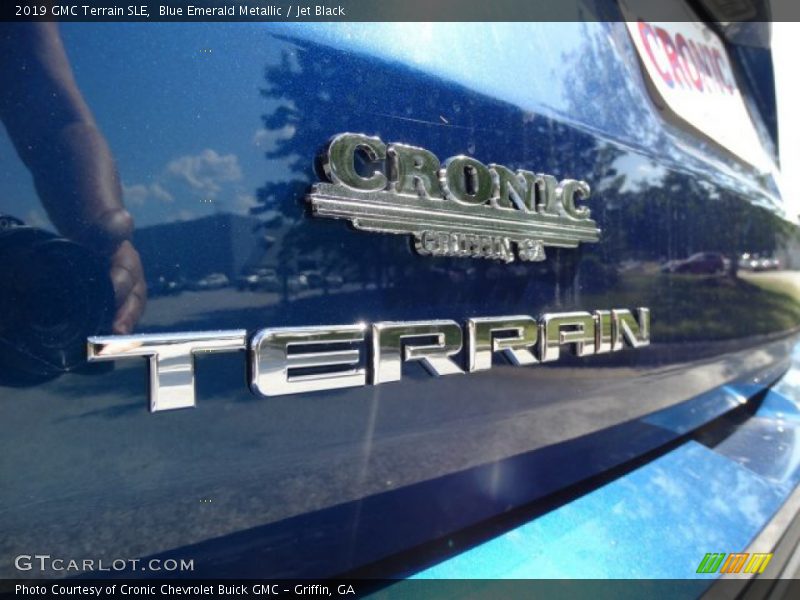 Blue Emerald Metallic / Jet Black 2019 GMC Terrain SLE