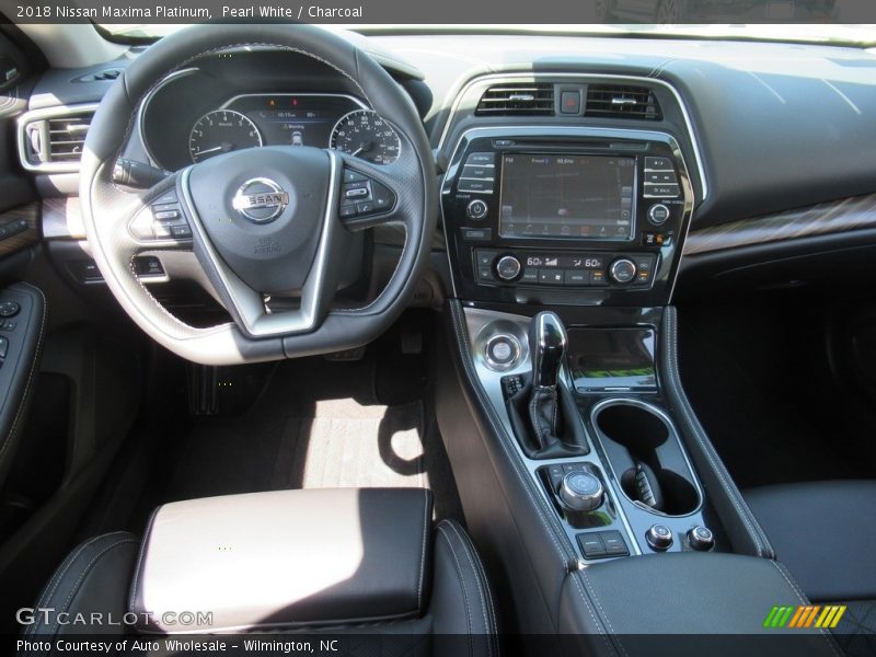 Pearl White / Charcoal 2018 Nissan Maxima Platinum