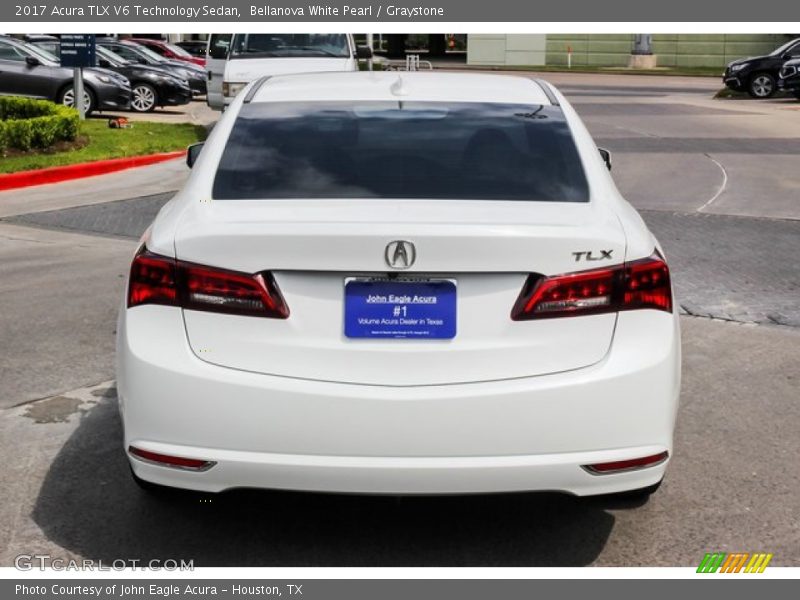 Bellanova White Pearl / Graystone 2017 Acura TLX V6 Technology Sedan