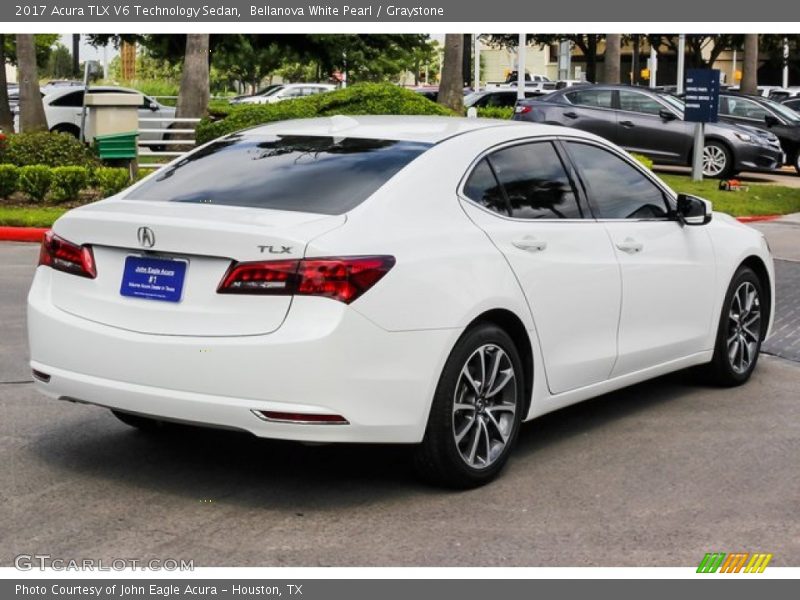 Bellanova White Pearl / Graystone 2017 Acura TLX V6 Technology Sedan