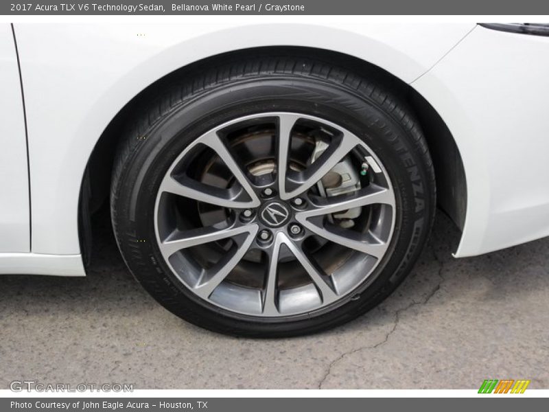 Bellanova White Pearl / Graystone 2017 Acura TLX V6 Technology Sedan