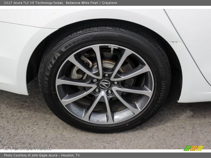 Bellanova White Pearl / Graystone 2017 Acura TLX V6 Technology Sedan