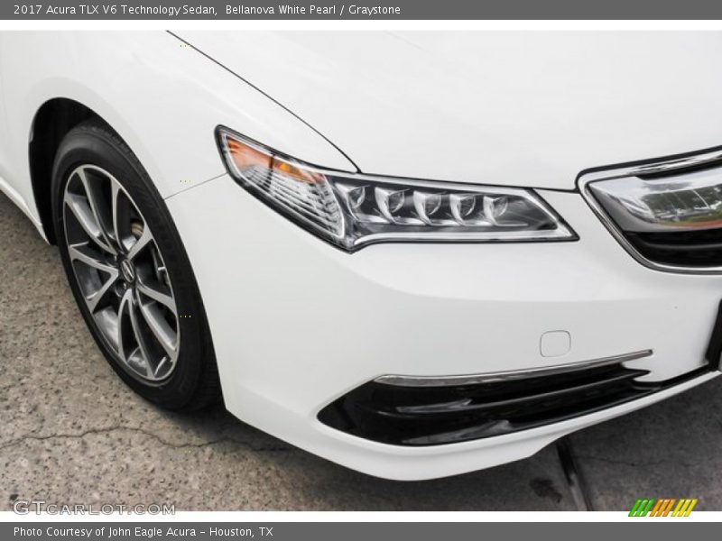 Bellanova White Pearl / Graystone 2017 Acura TLX V6 Technology Sedan