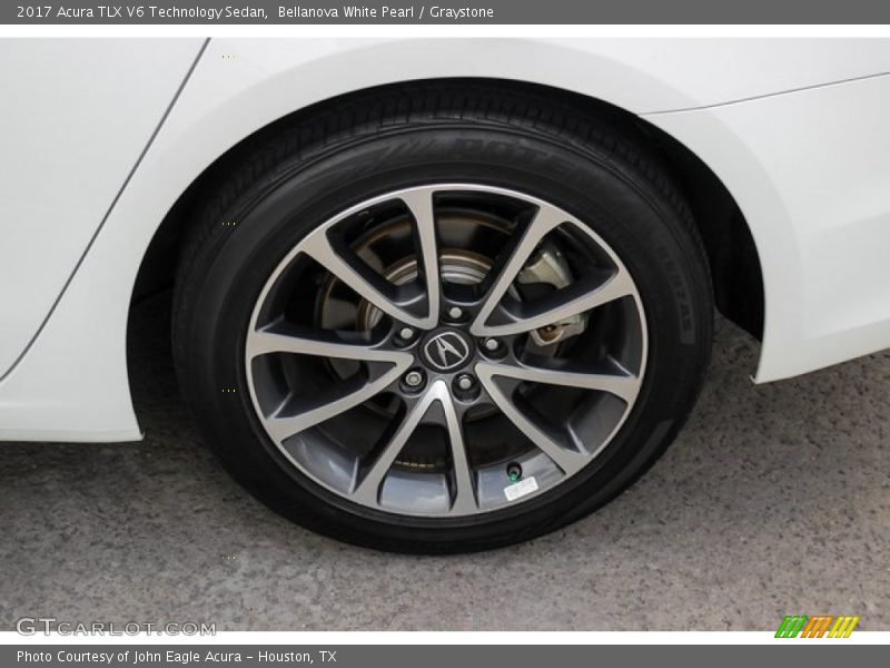 Bellanova White Pearl / Graystone 2017 Acura TLX V6 Technology Sedan