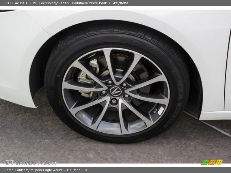 Bellanova White Pearl / Graystone 2017 Acura TLX V6 Technology Sedan