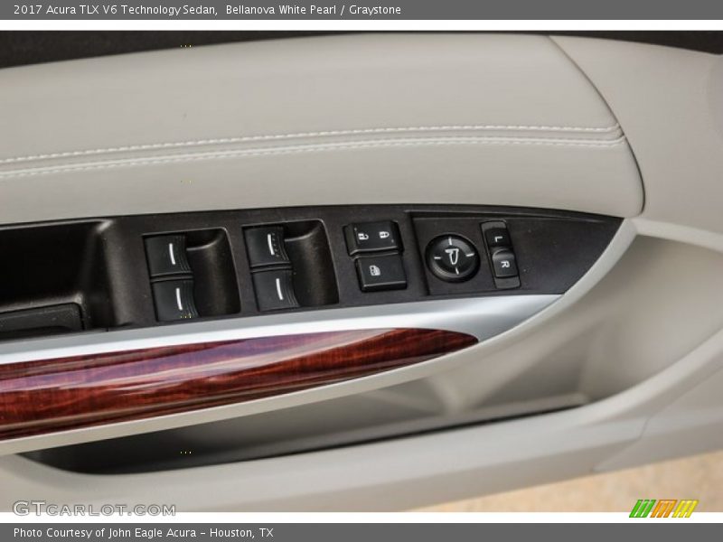 Bellanova White Pearl / Graystone 2017 Acura TLX V6 Technology Sedan