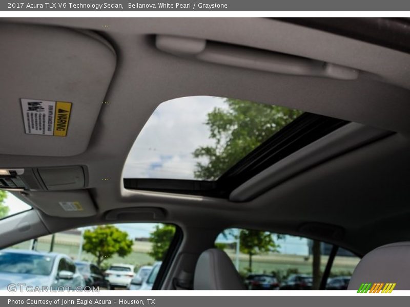 Bellanova White Pearl / Graystone 2017 Acura TLX V6 Technology Sedan