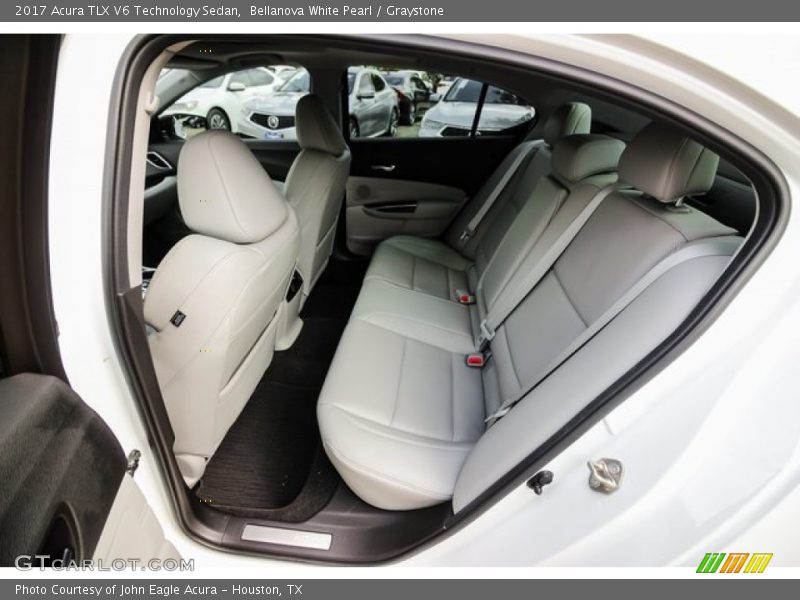 Bellanova White Pearl / Graystone 2017 Acura TLX V6 Technology Sedan