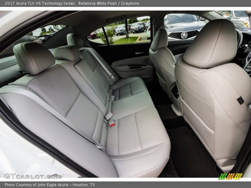 Bellanova White Pearl / Graystone 2017 Acura TLX V6 Technology Sedan