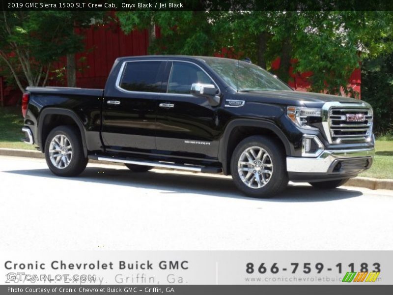 Onyx Black / Jet Black 2019 GMC Sierra 1500 SLT Crew Cab