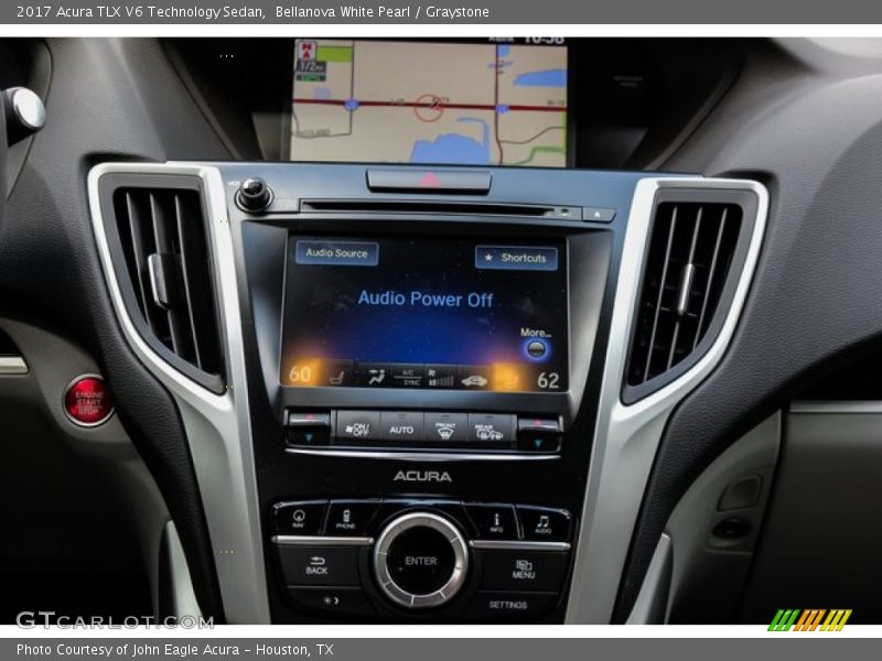 Bellanova White Pearl / Graystone 2017 Acura TLX V6 Technology Sedan