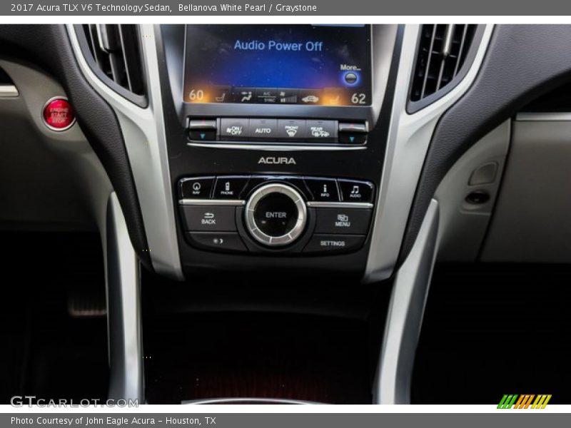 Bellanova White Pearl / Graystone 2017 Acura TLX V6 Technology Sedan