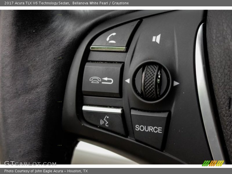 Bellanova White Pearl / Graystone 2017 Acura TLX V6 Technology Sedan